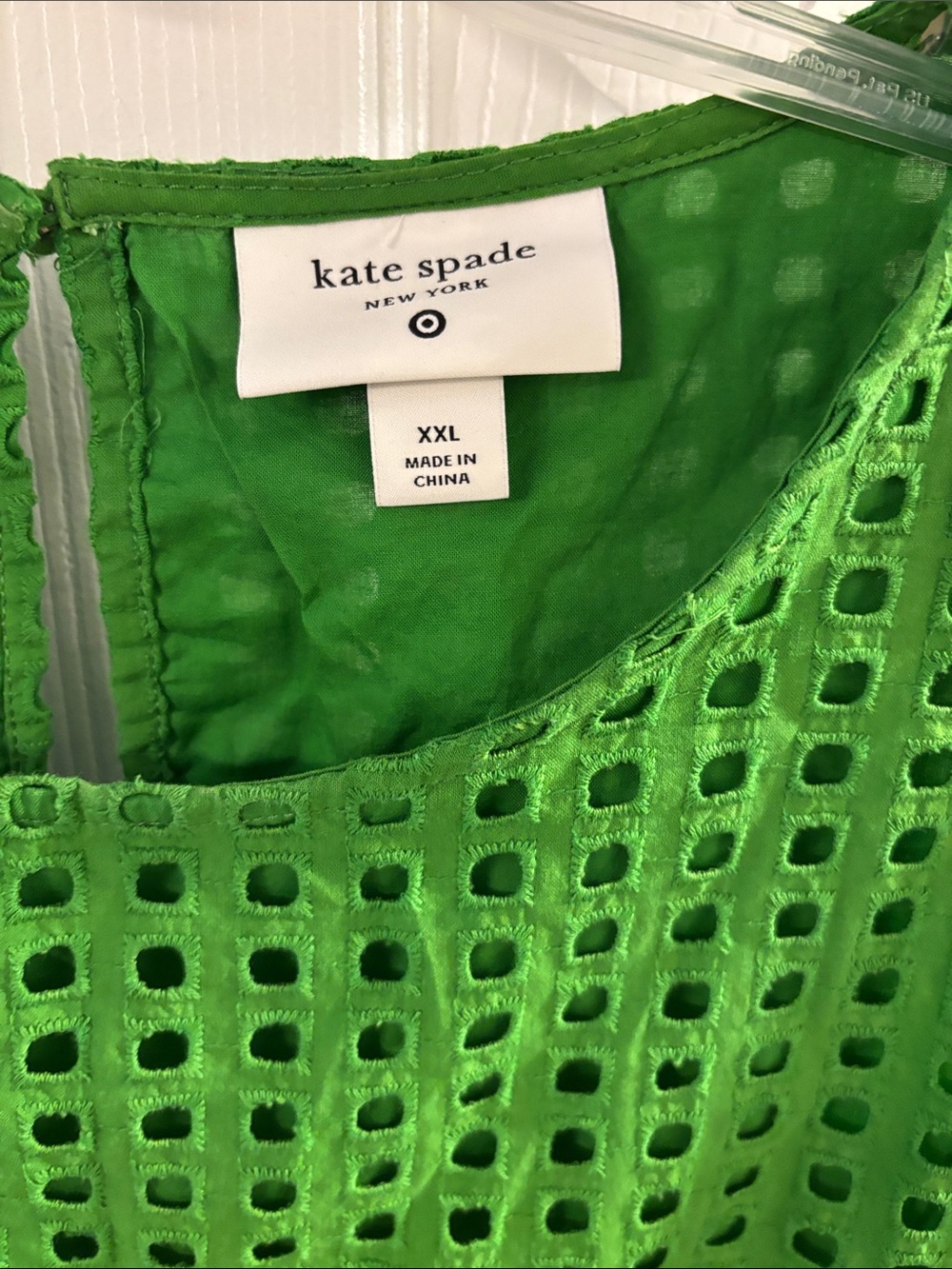kate spade Green Eyelet Sleeveless Tank Top - Picture 2 of 4